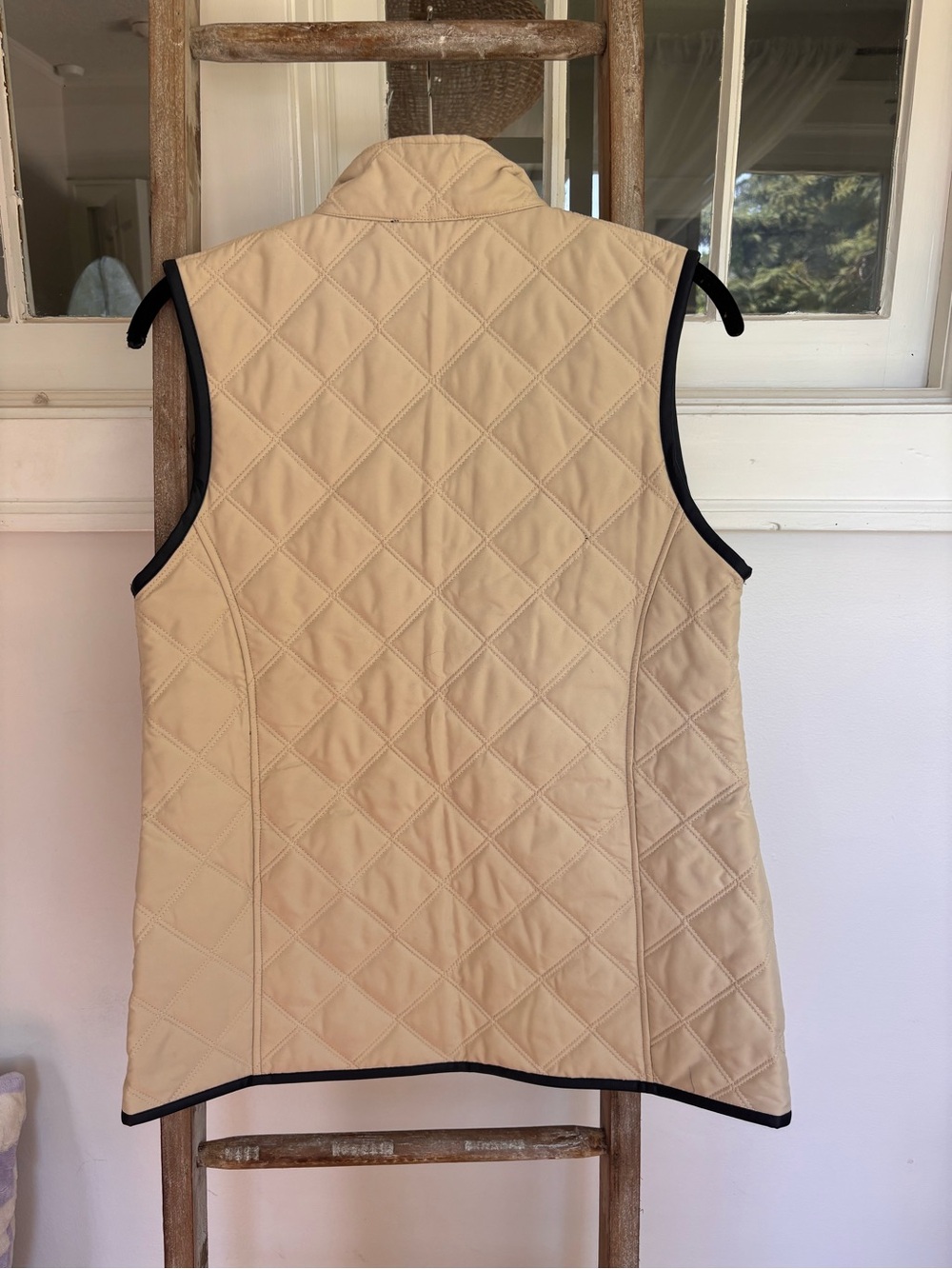 Tan Maserati Quilted Beige Vest - Picture 4 of 5